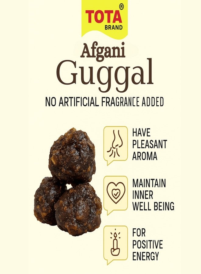 TOTA Premium Afghani Guggal | 100% Natural Resin Gugal/Guggul for Puja Havan Dhoop Dhuni Meditation Air Purification & Ayurvedic Healing | No Artificial Frangrance | 50g - Image 2